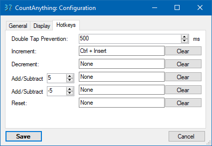 Hotkeys config